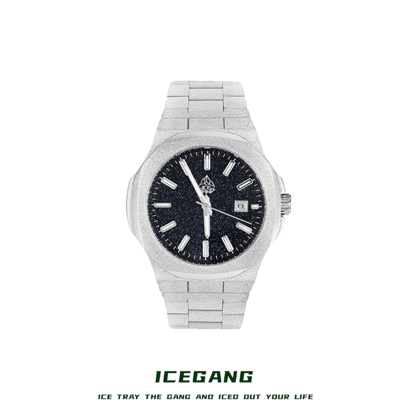 ICEGANG original stardust series Nautilus frosted gold starry sky watch - Yoyisjewelry