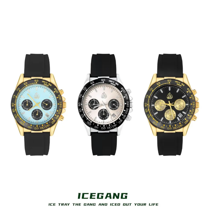 ICEGANG Caidi three-eye tape watch series - Yoyisjewelry