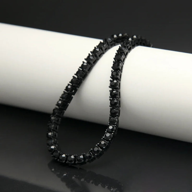 Men's Black Moissanite  Tennis Bracelet - Yoyisjewelry