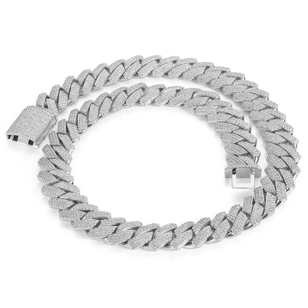 Men's Moissanite  Cuban Chain - Yoyisjewelry