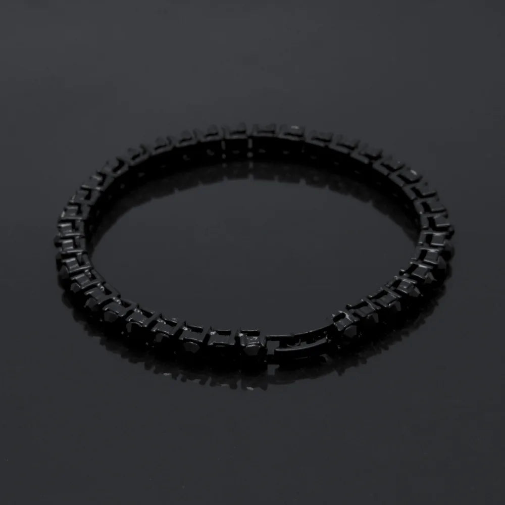 Men's Black Moissanite  Tennis Bracelet - Yoyisjewelry