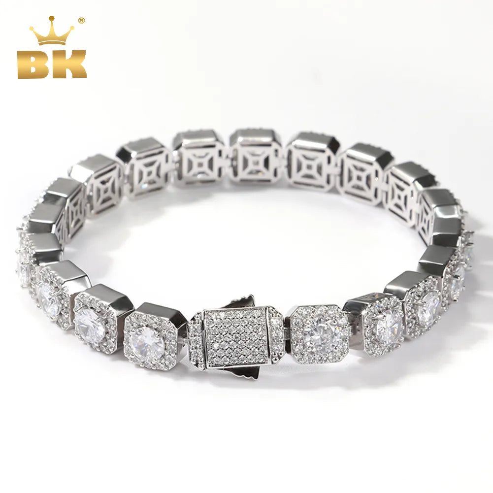 10mm Square Clustered Men's Bracelet - Yoyisjewelry