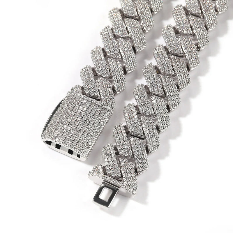 Men's Moissanite  Cuban Chain - Yoyisjewelry