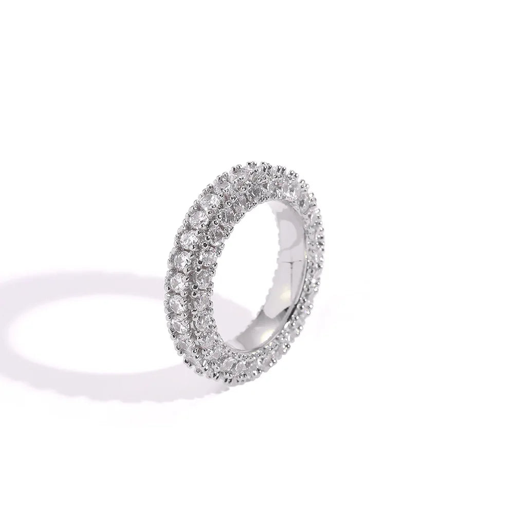 Men's Moissanite Single Row Ring - Yoyisjewelry