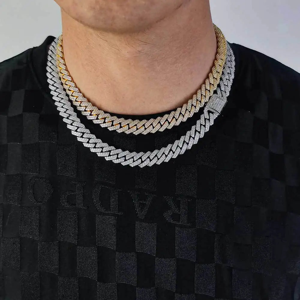 Men's Moissanite  Cuban Link Chain - Yoyisjewelry