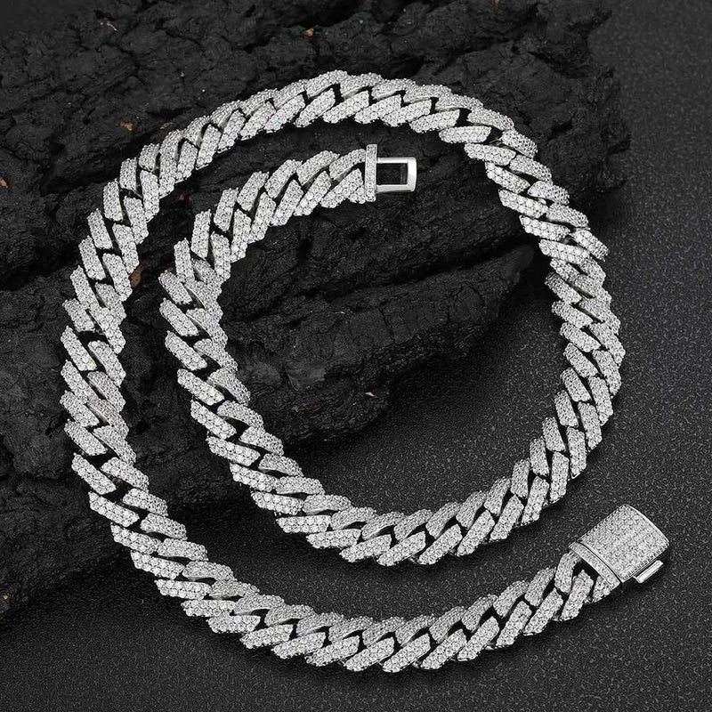 Men's Moissanite  Cuban Link Chain - Yoyisjewelry