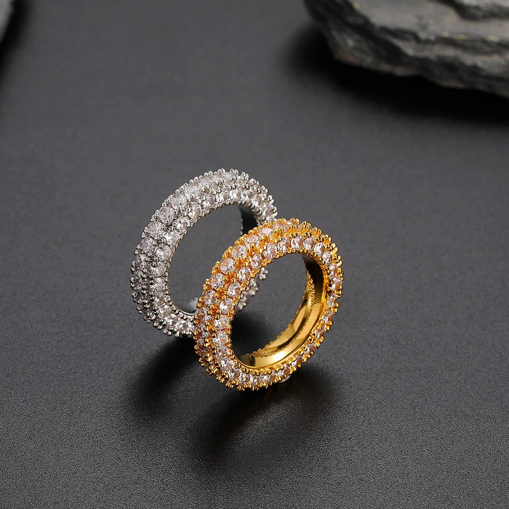 Men's Moissanite Single Row Ring - Yoyisjewelry
