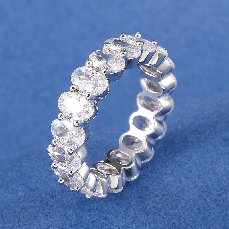 Men's Moissanite Single Row Ring - Yoyisjewelry