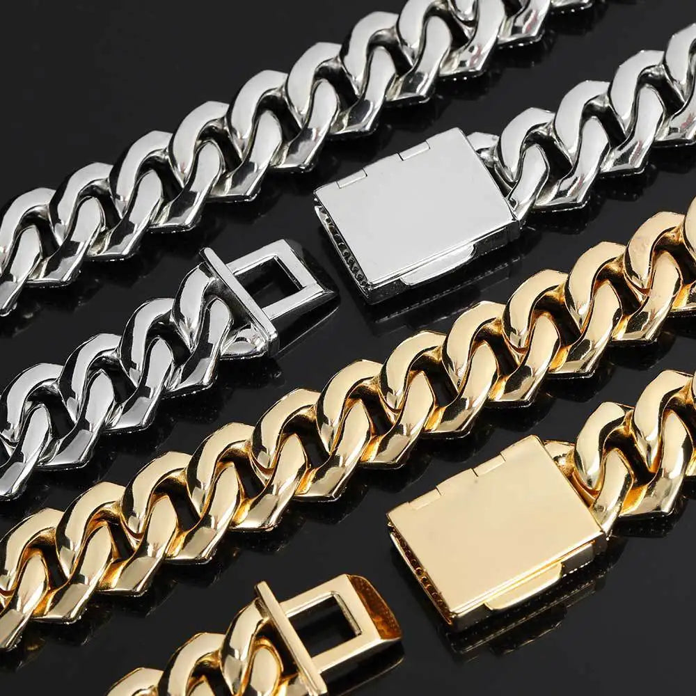 20mm Moissanite Zircon Cuban Chain - Yoyisjewelry