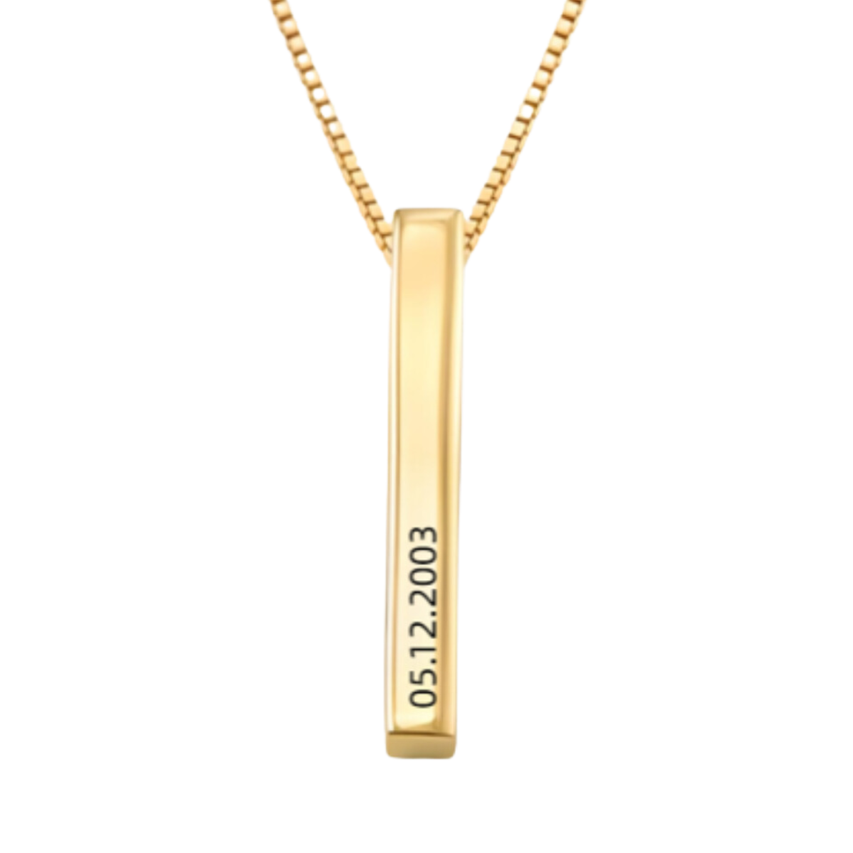 Pillar Bar Necklace - Personalised - Yoyisjewelry