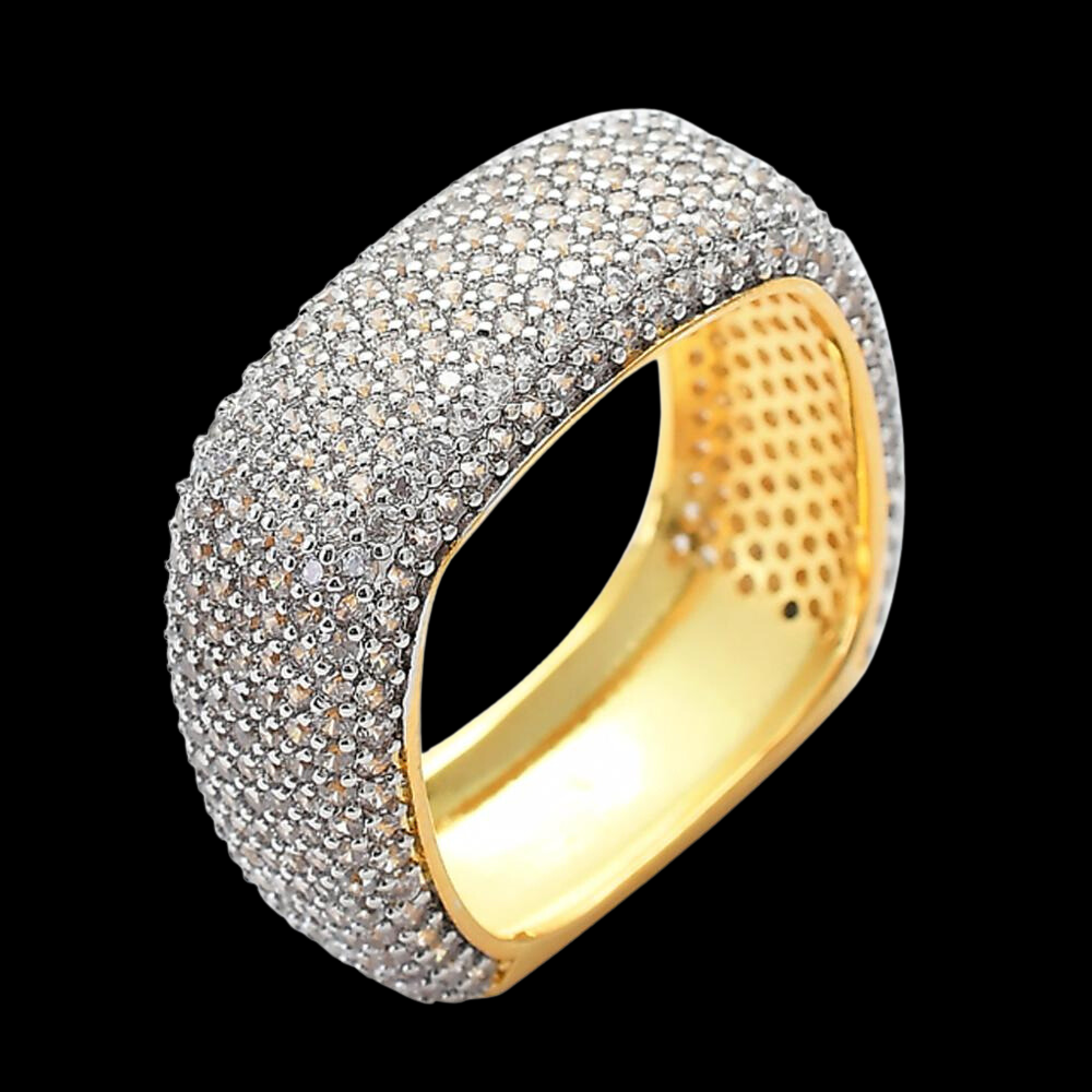 Men's Moissanite  Gold Plated Ring - Yoyisjewelry