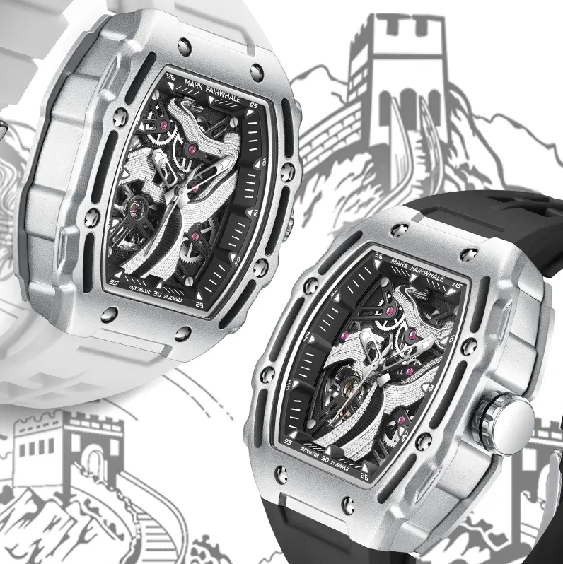 MARK Great Wall series men's automatic mechanical waterproof trendy watch - Yoyisjewelry