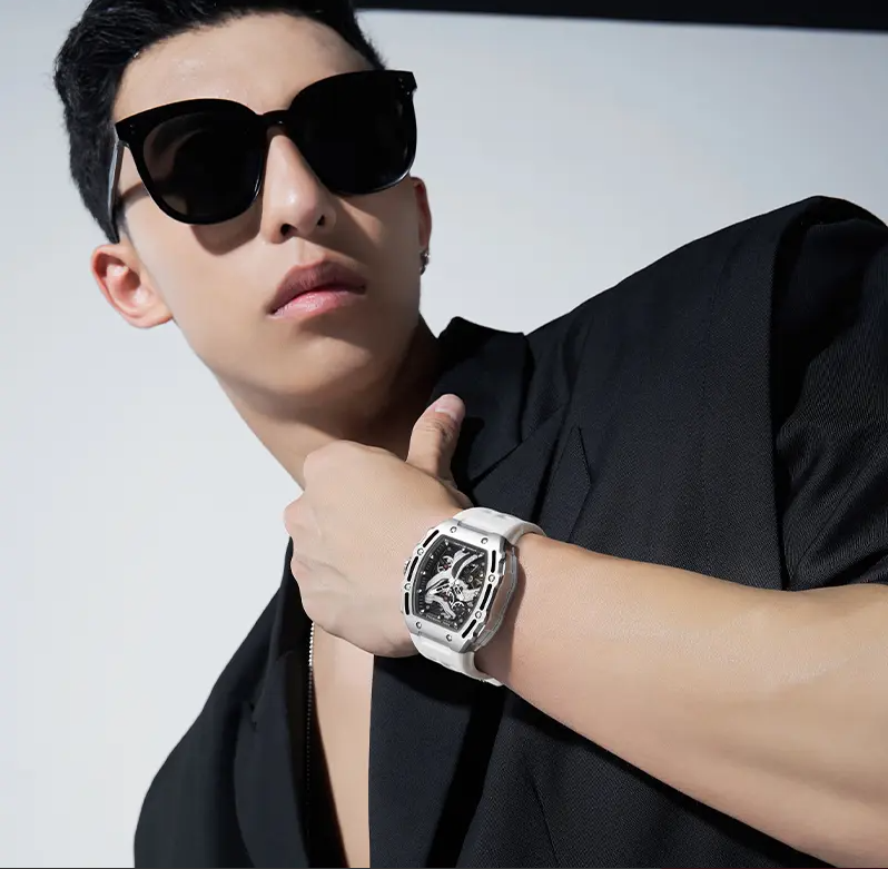 MARK Great Wall series men's automatic mechanical waterproof trendy watch - Yoyisjewelry