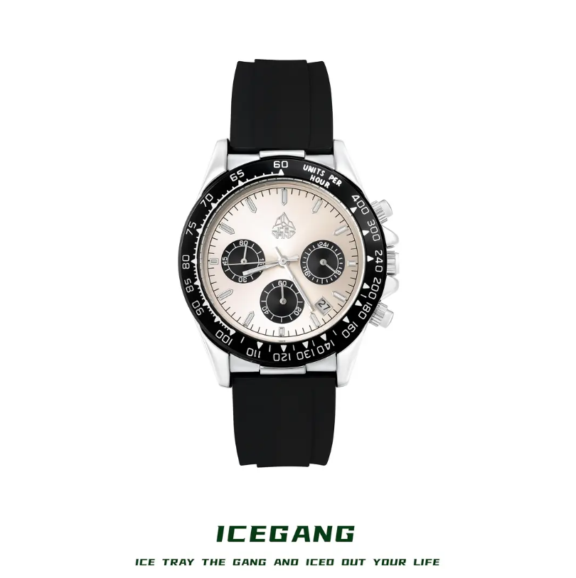 ICEGANG Caidi three-eye tape watch series - Yoyisjewelry