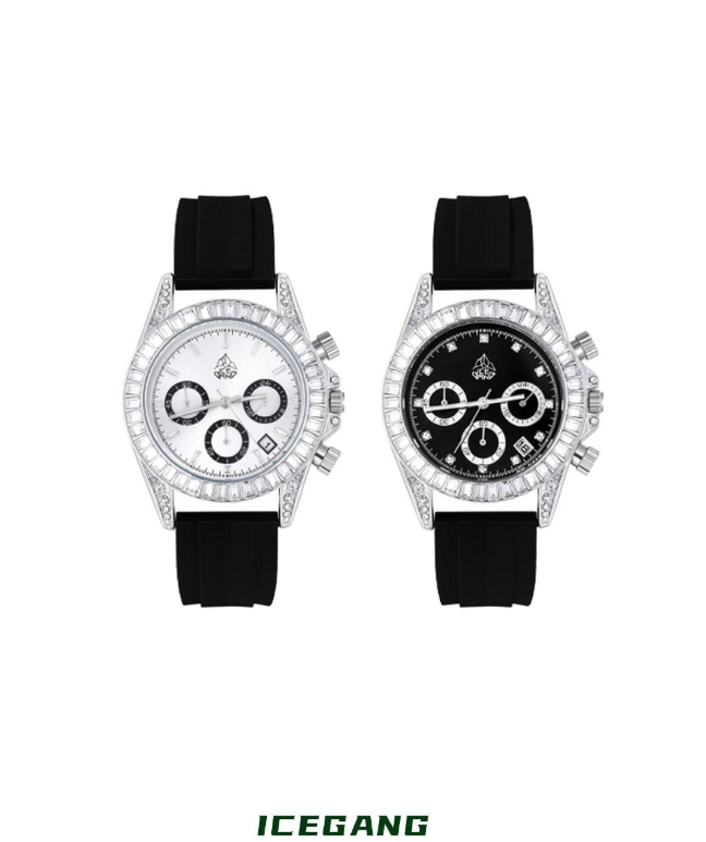 ICEGANG Rock Sugar Three-Eye Series Ring Diamond Watch - Yoyisjewelry