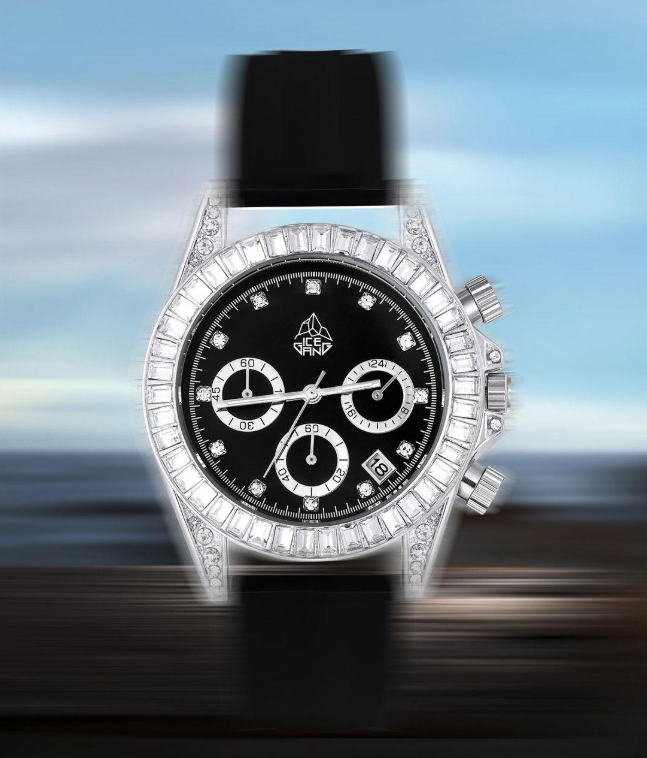 ICEGANG Rock Sugar Three-Eye Series Ring Diamond Watch - Yoyisjewelry