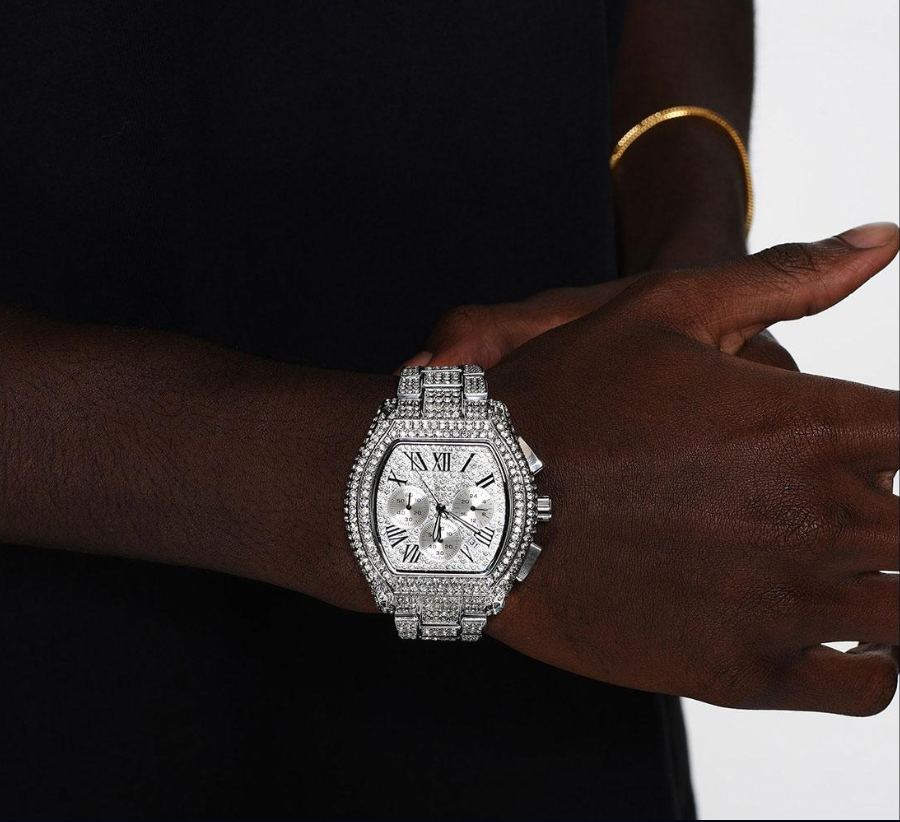 ICEGANG original three-eye barrel hip-hop trend unisex luxury watch - Yoyisjewelry