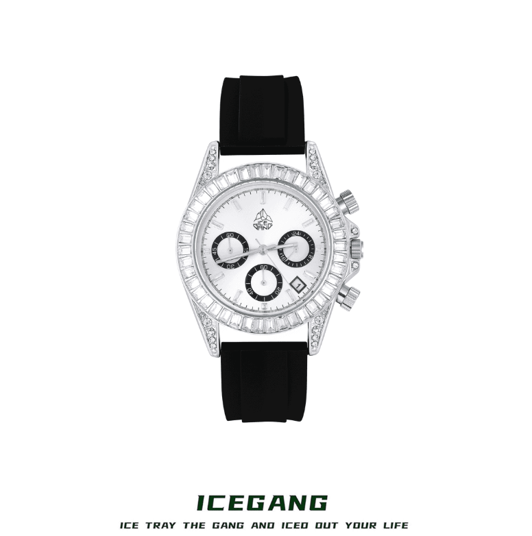 ICEGANG Rock Sugar Three-Eye Series Ring Diamond Watch - Yoyisjewelry