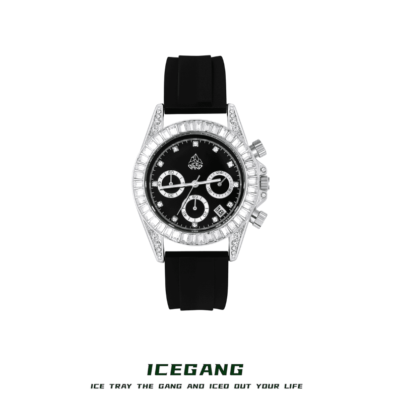 ICEGANG Rock Sugar Three-Eye Series Ring Diamond Watch - Yoyisjewelry