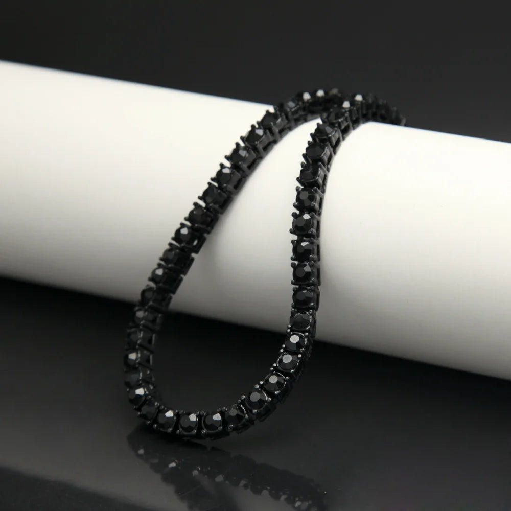 Men's Black Moissanite  Tennis Bracelet - Yoyisjewelry