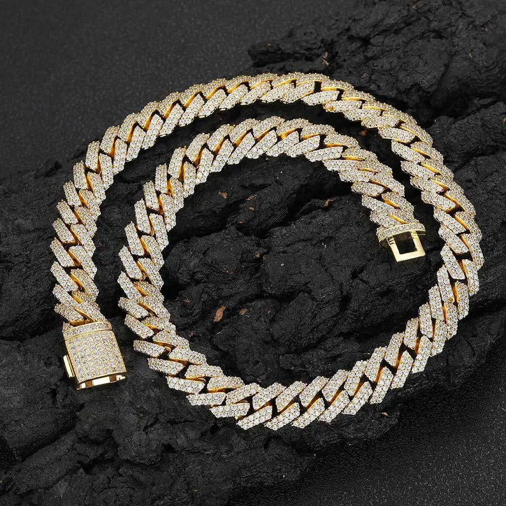 Men's Moissanite  Cuban Link Chain - Yoyisjewelry