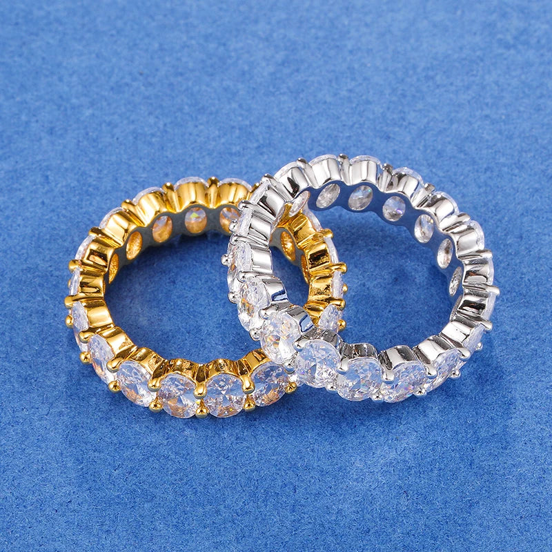 Men's Moissanite  Single Row Ring - Yoyisjewelry