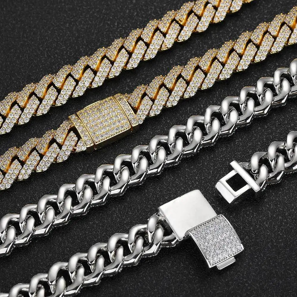 Men's Moissanite  Cuban Link Chain - Yoyisjewelry