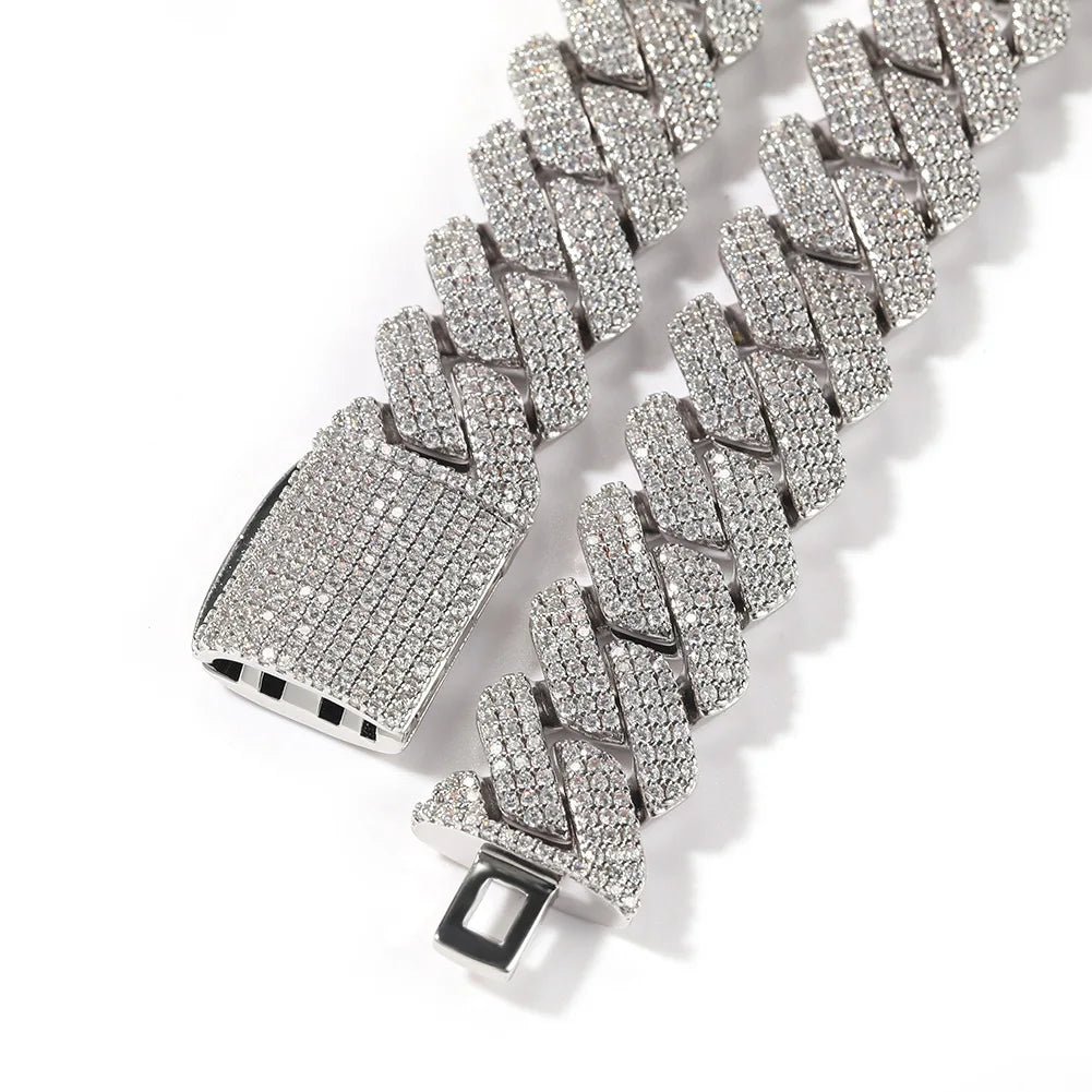 Men's Moissanite  Cuban Chain - Yoyisjewelry