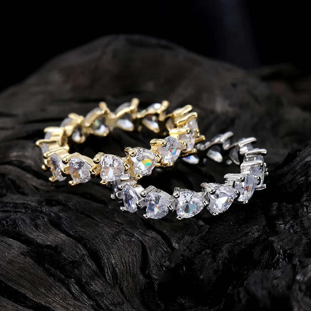 Men's Moissanite  Cubic Zirconia Ring - Yoyisjewelry