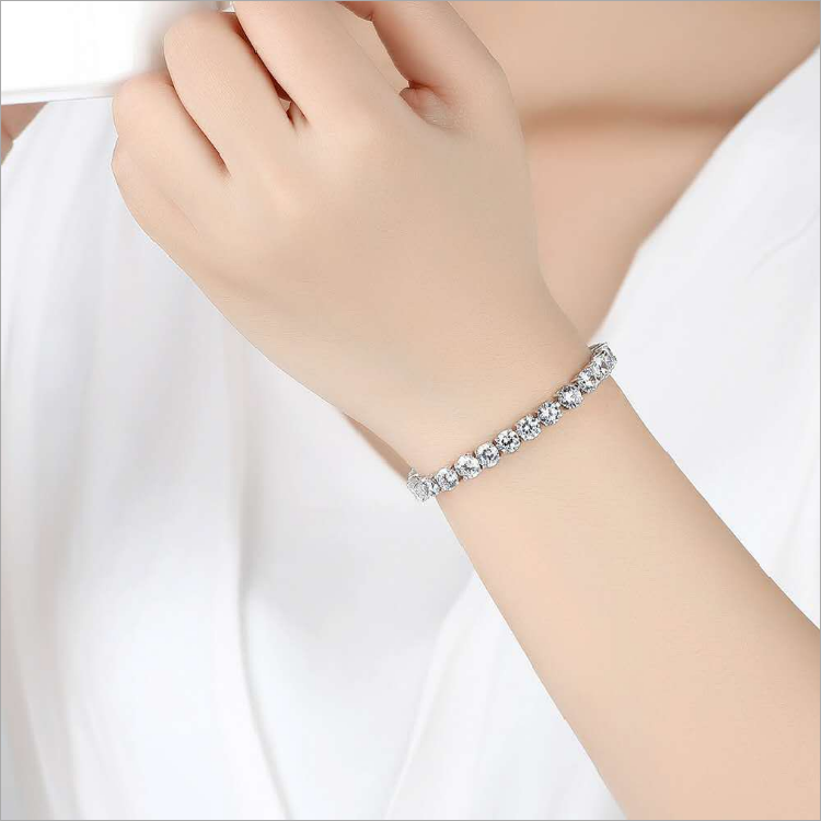 Men's Moissanite  Tennis Bracelet - Yoyisjewelry