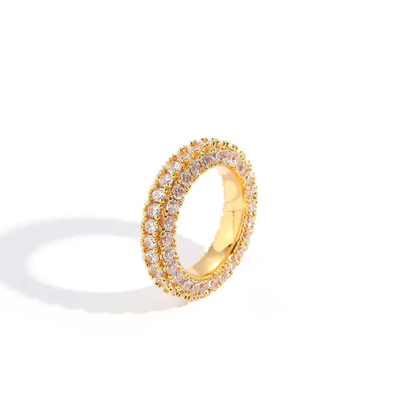 Men's Moissanite  Single Row Ring - Yoyisjewelry