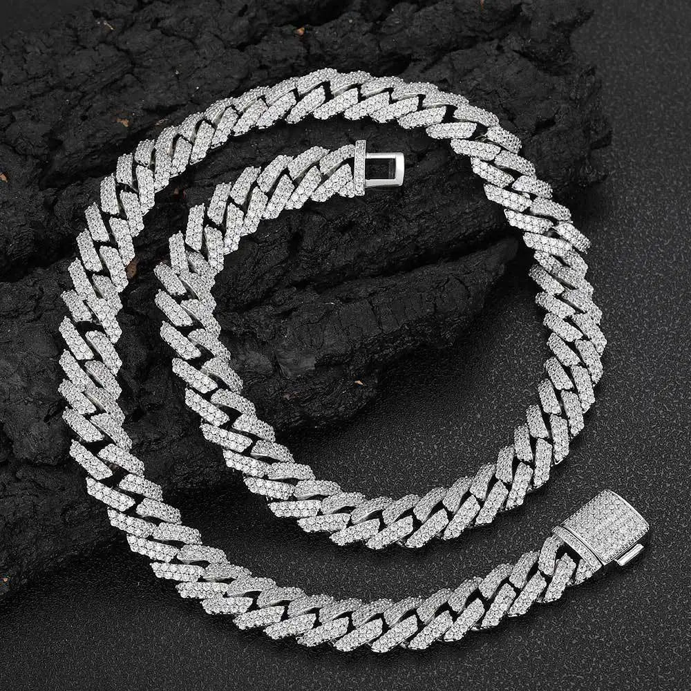 Men's Moissanite  Cuban Link Chain - Yoyisjewelry