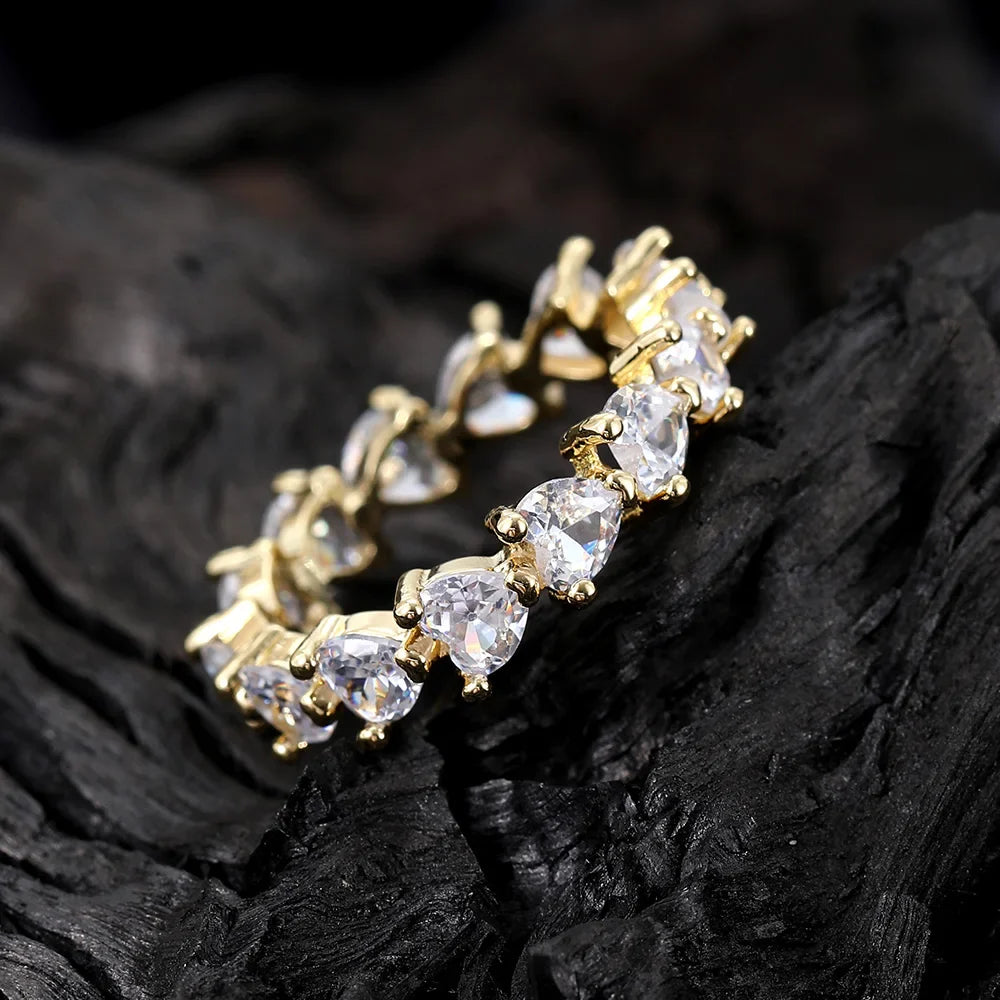 Men's Moissanite  Cubic Zirconia Ring - Yoyisjewelry