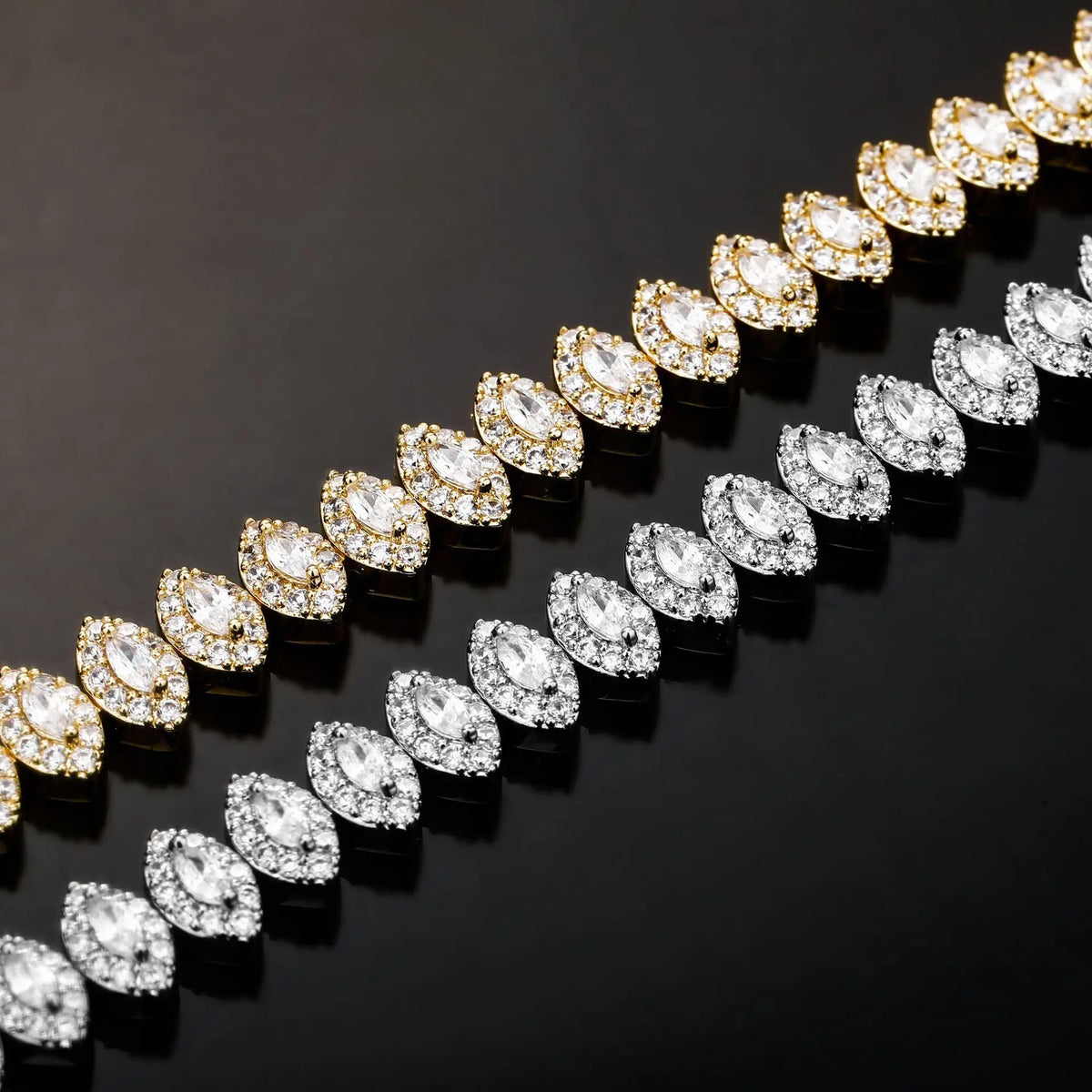 Men's Gold Moissanite  Eye Of God Bracelet - Yoyisjewelry