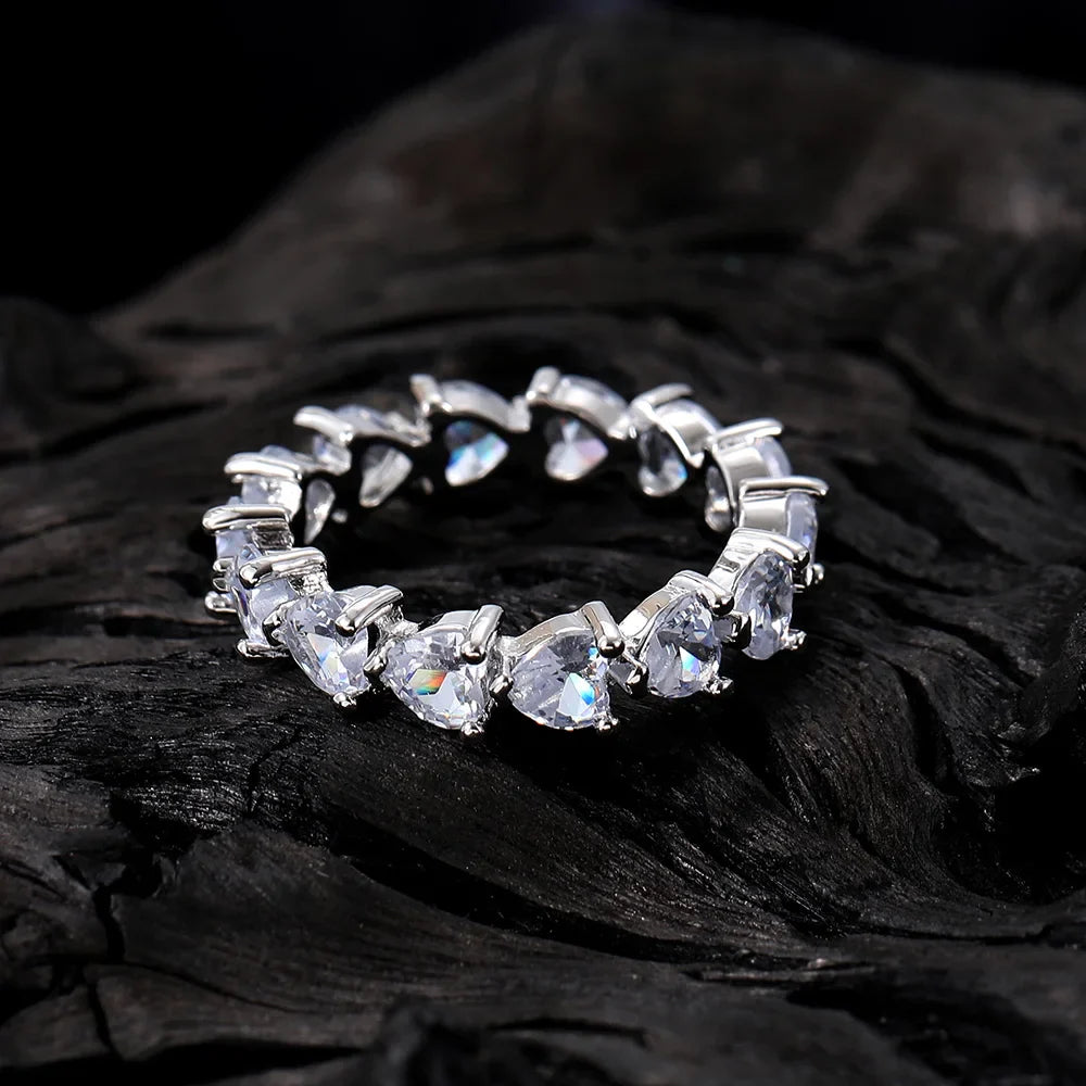 Men's Moissanite  Cubic Zirconia Ring - Yoyisjewelry