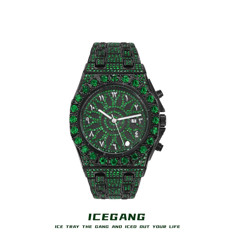 Icegang green kaleidoscope watch