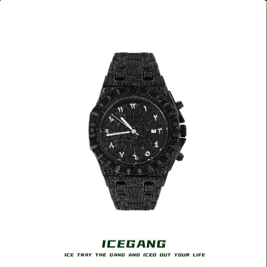 ICEGANG black kaleidoscope watch for men and women couples new fashion trend light luxury