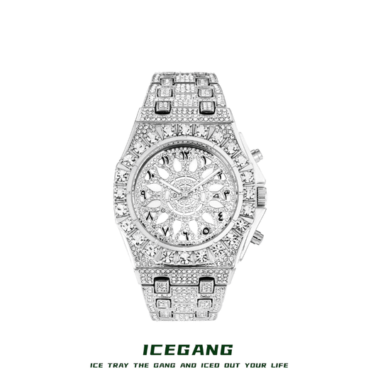 ICEGANG white kaleidoscope watch for men and women couples new fashion trend temperament men and women