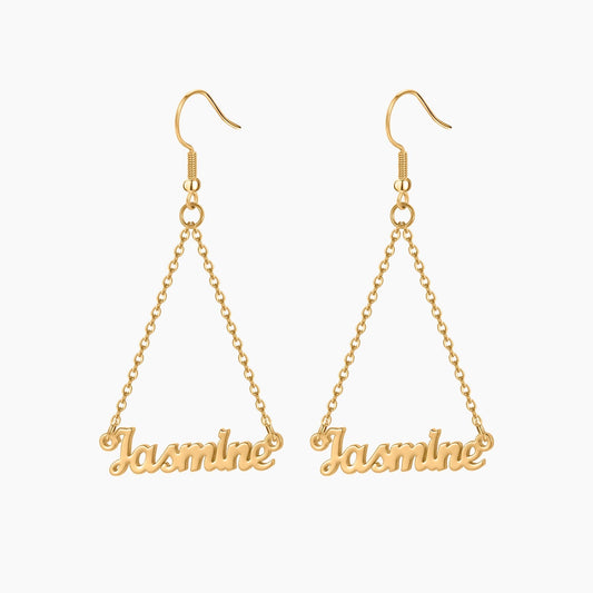 Name Dangle Earrings