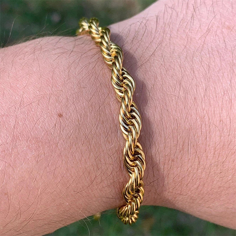 Men's Cuban Twist Rope Bracelet - Yoyisjewelry