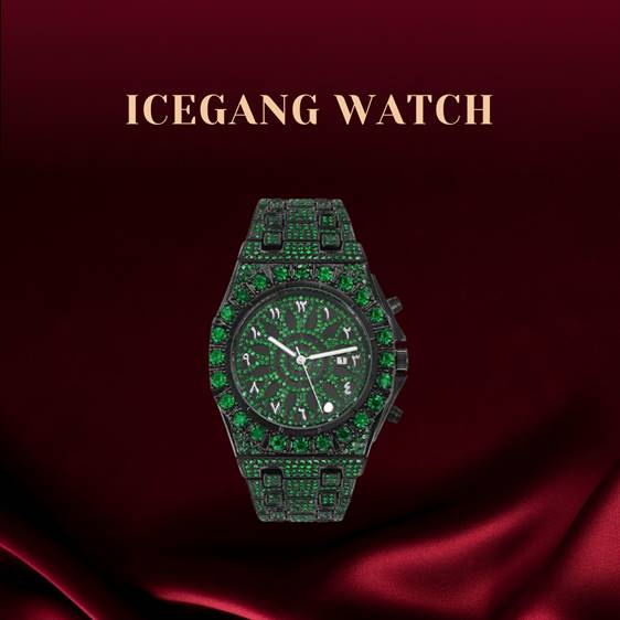 ICEGANG green kaleidoscope watch