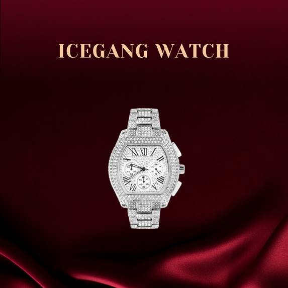ICEGANG original three-eye barrel hip-hop trend unisex luxury watch