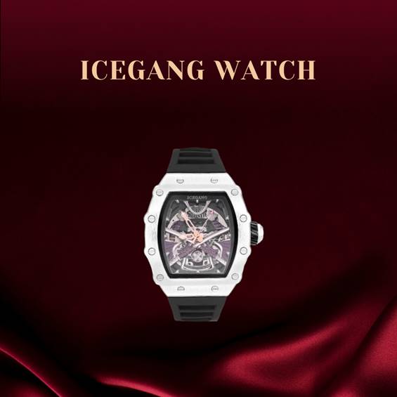 ICEGANG Chaos Warrior Silver Swordsman Mechanical Watch Unisex Automatic Movement Niche Barrel Watch Personality
